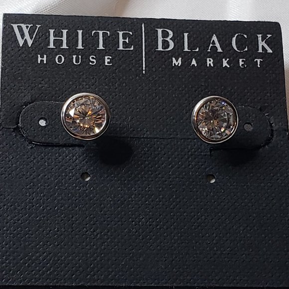 White House Black Market Jewelry Nwt White House Black Market Silver Toned And Clear